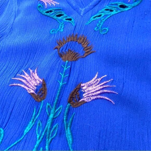 FREE PEOPLE INTIMATELY ADELAIDE FESTIVAL EMBROIDERED SLIP DRESS - Picture 9 of 14